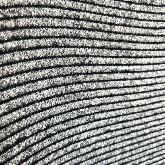 Potters Pot Black Gray Striped Long Sleeve Elbow Patch Tshirt Dress Size Large - Picture 7 of 10